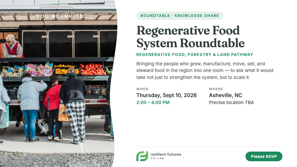 Regenerative Food, Forestry & Land: Regenerative Food System Roundtable