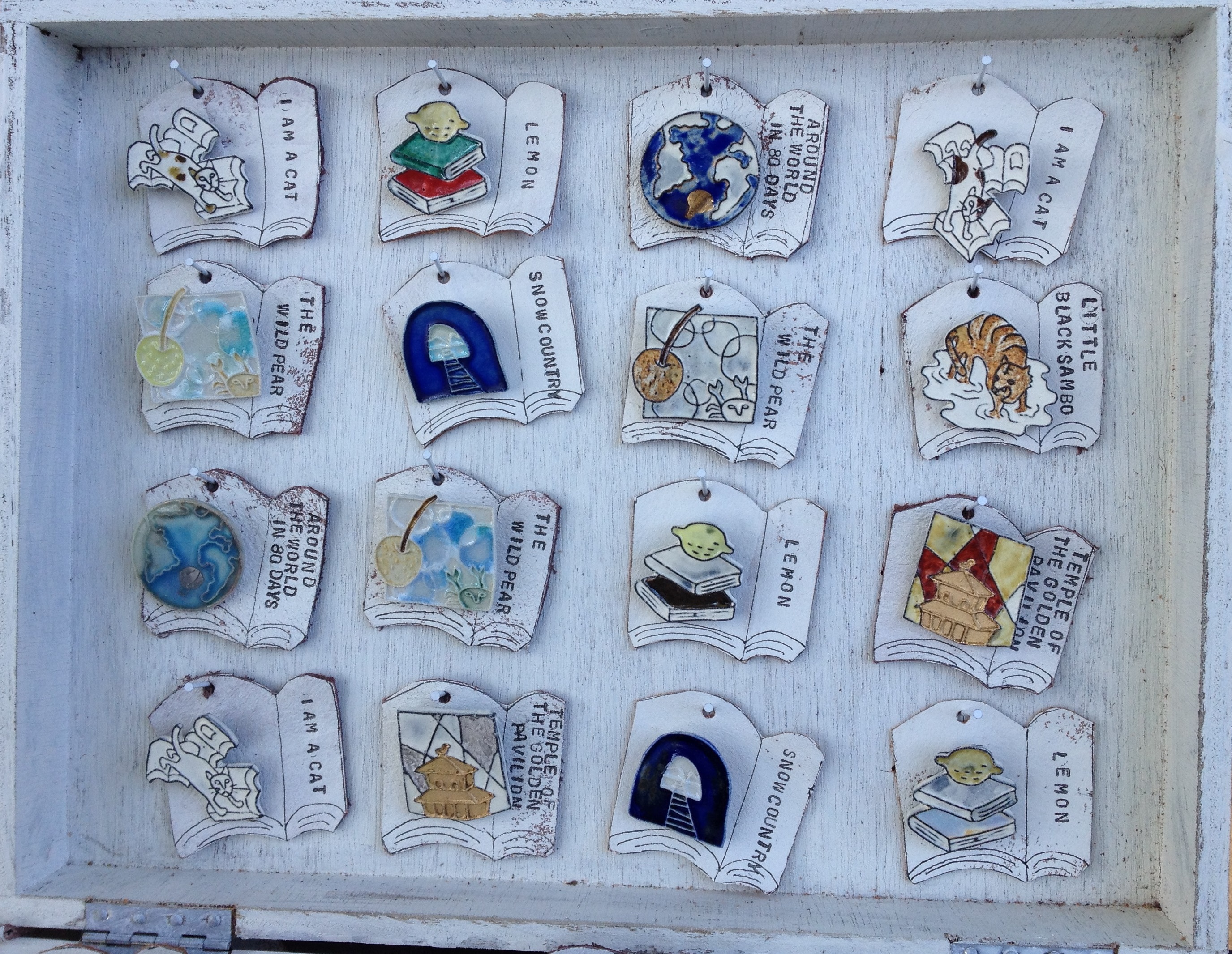 ceramic brooch
