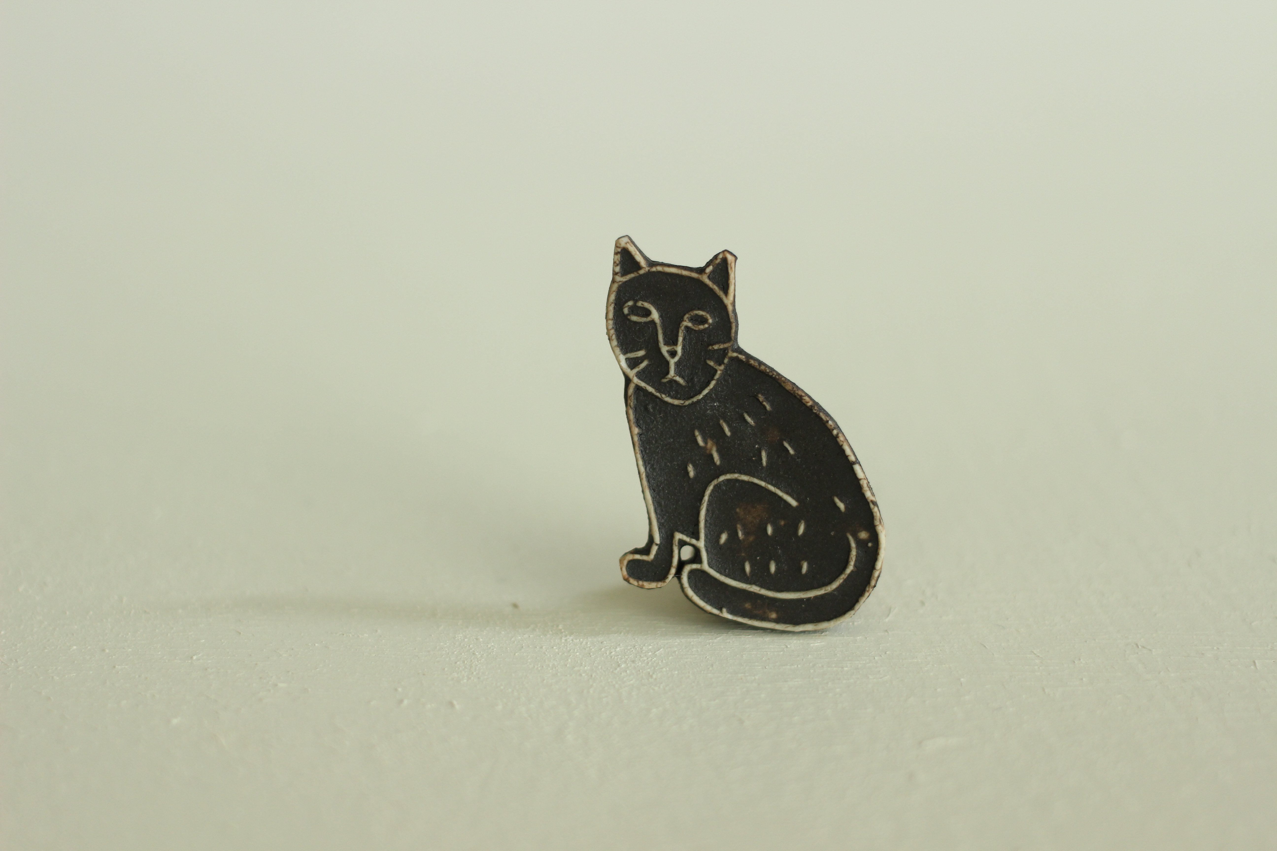 ceramic brooch
