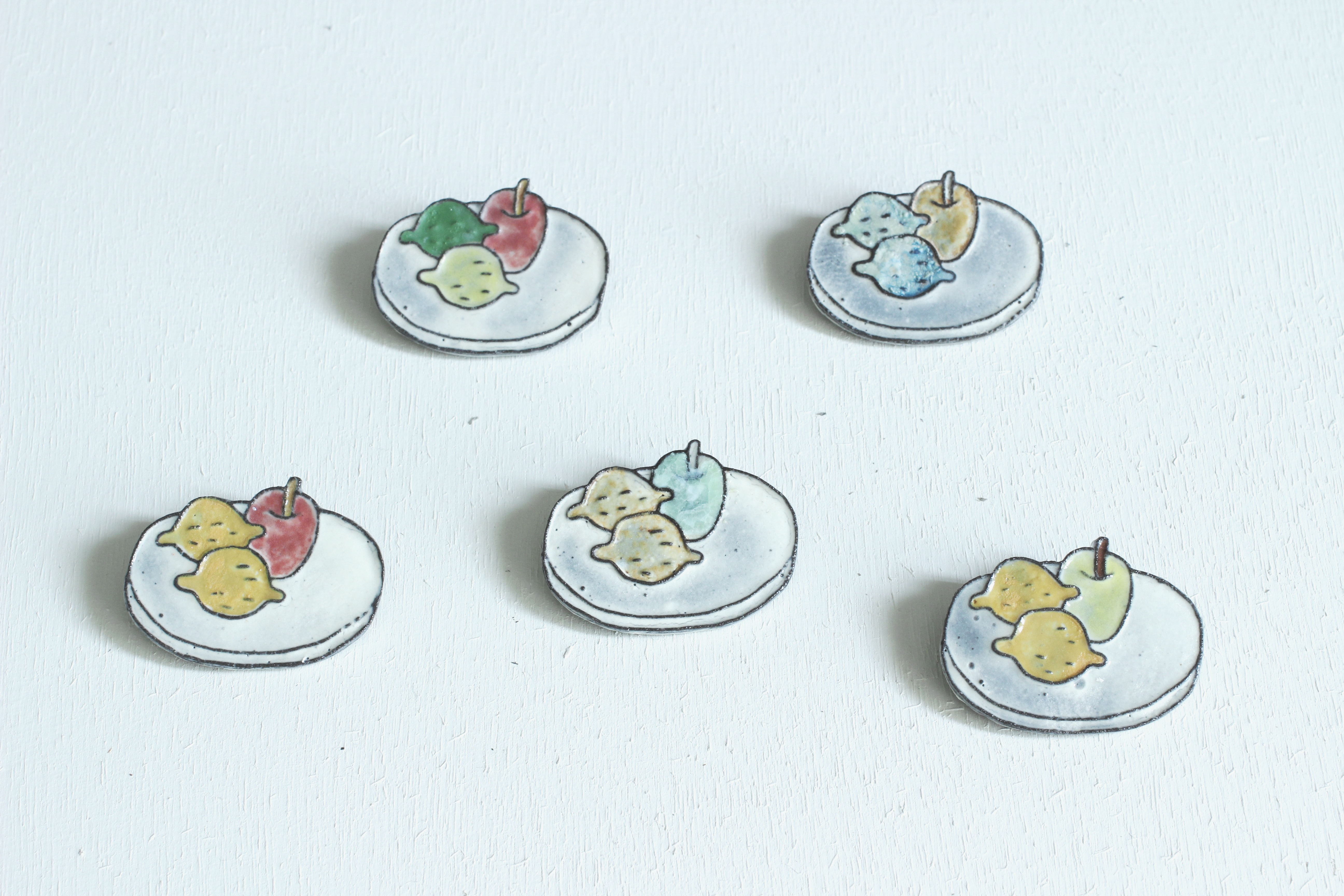 ceramic brooch