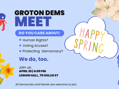 Next Groton Dems Meeting