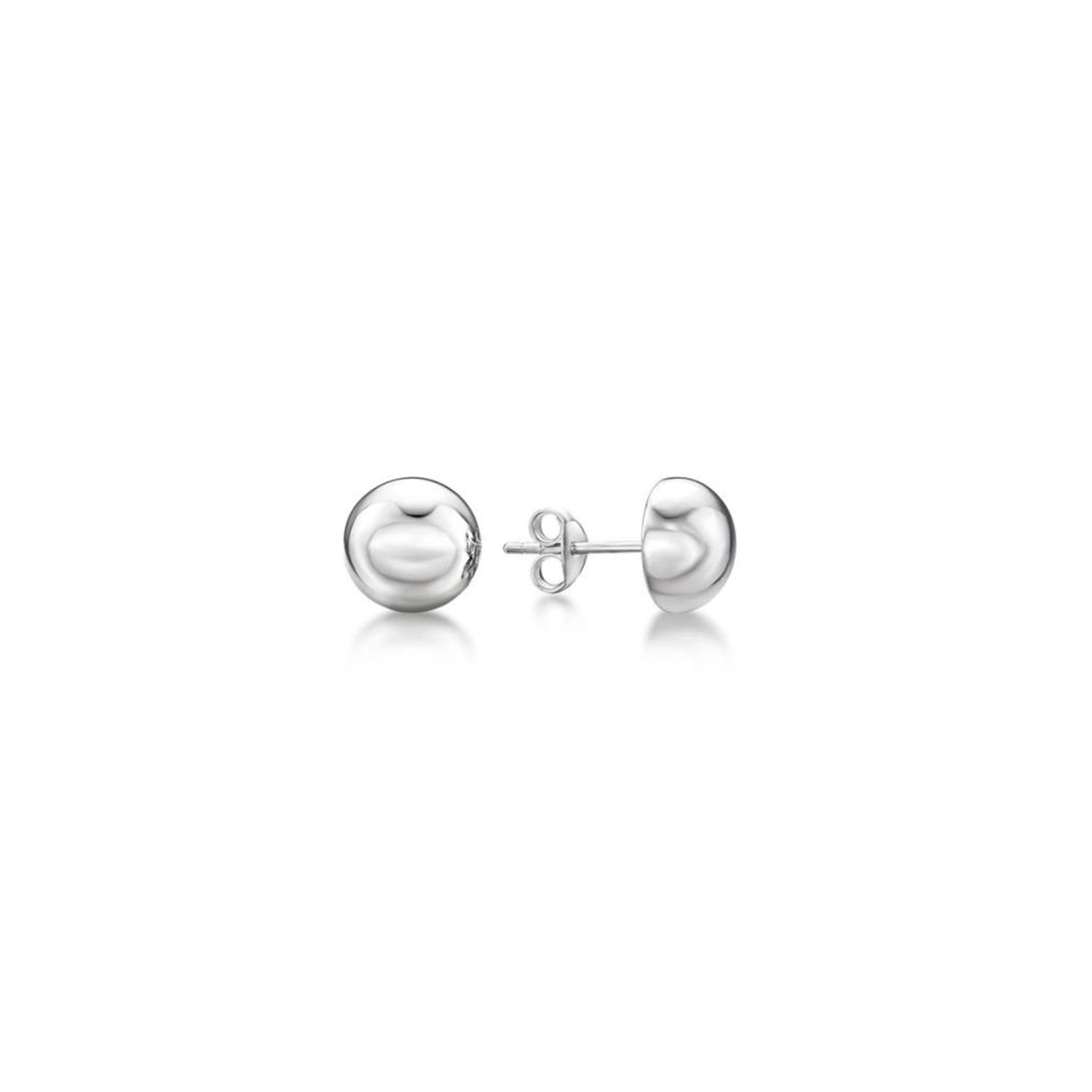 Sterling Silver 7mm Hollow Ball Stud Earrings