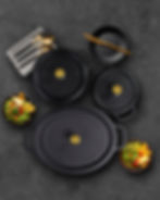 AluChef Lihtweight Cast Aluminium Casserole Pots for Buffets