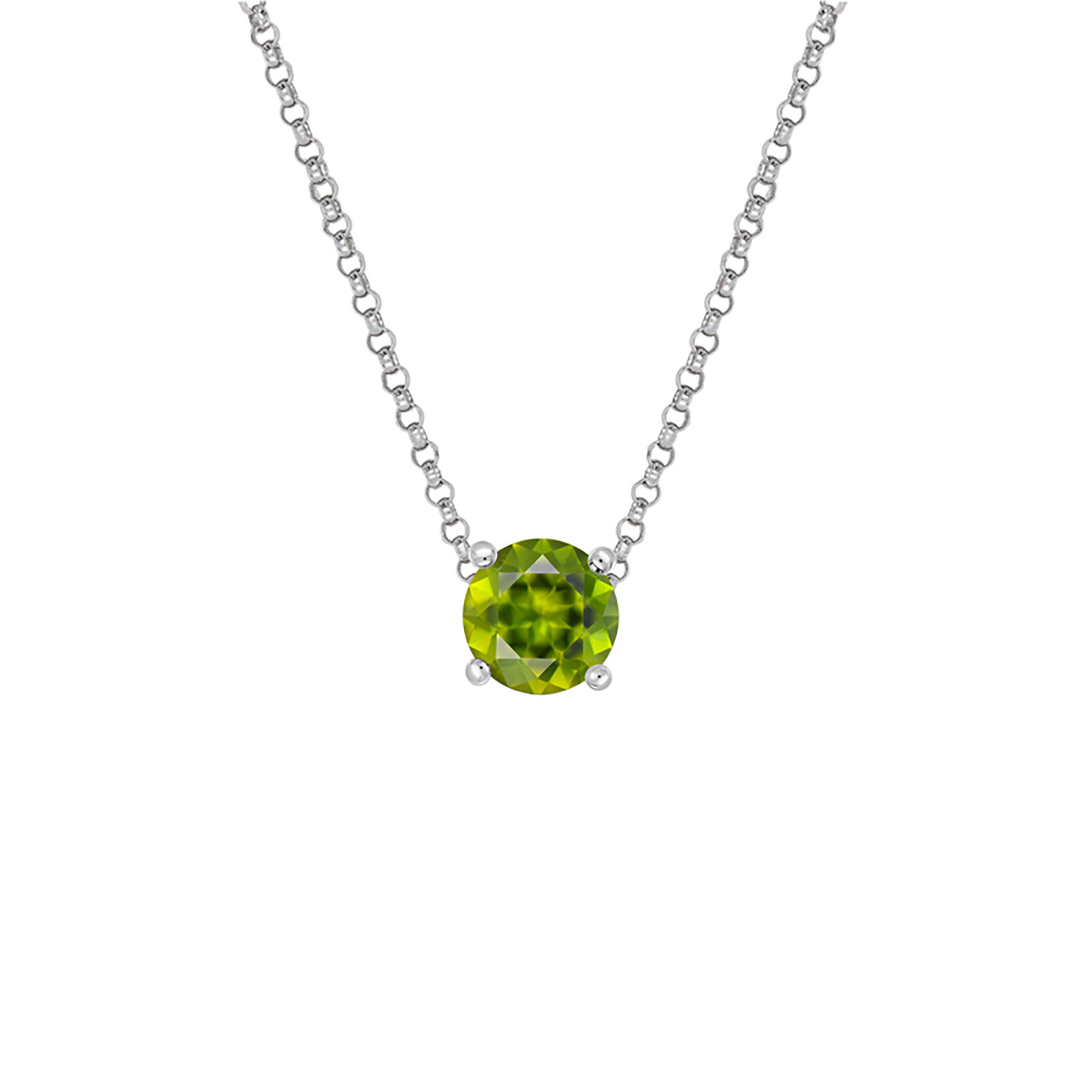Maira Sapphire Round Necklace