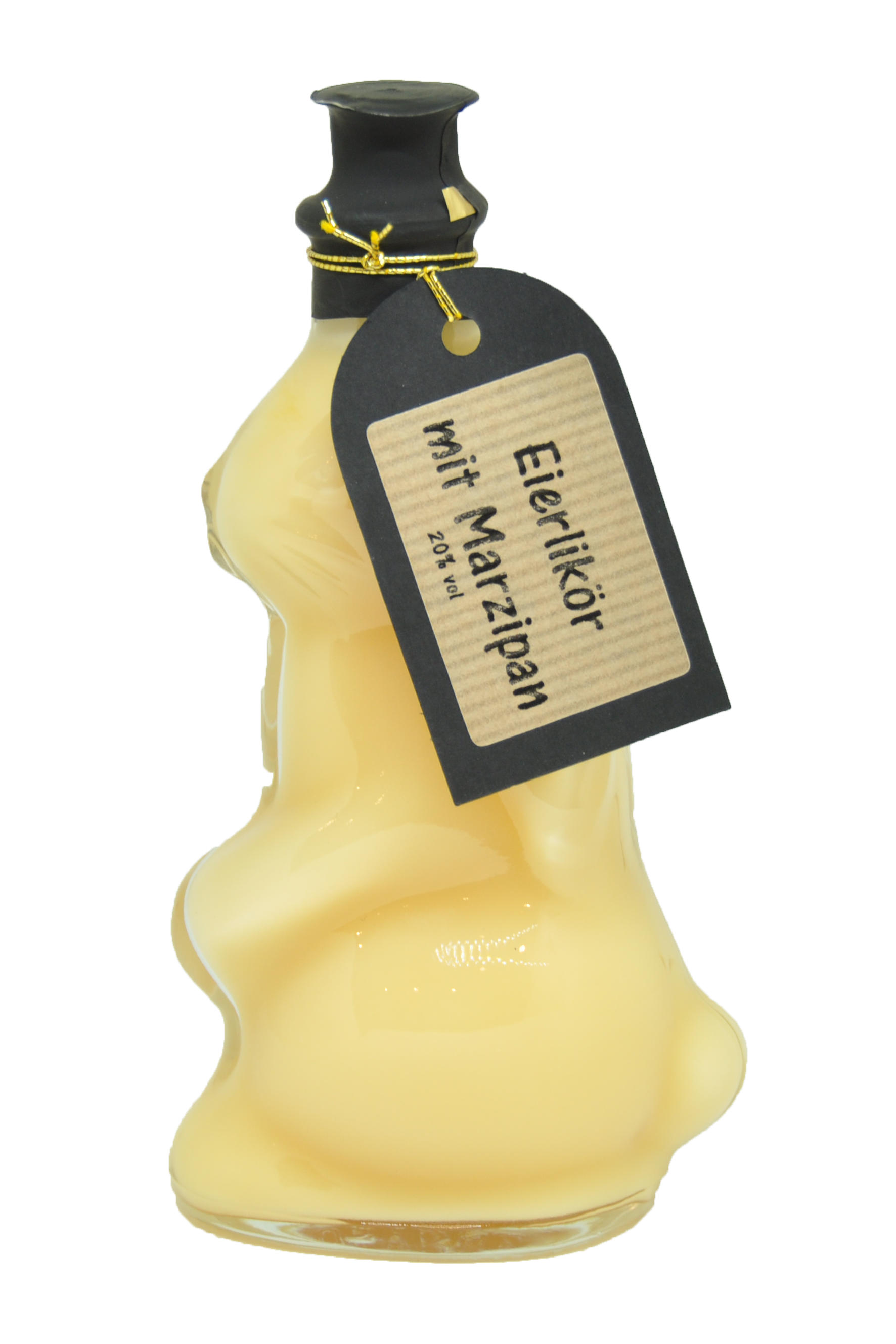 Hasenflasche mit Eierlikör mit Orange