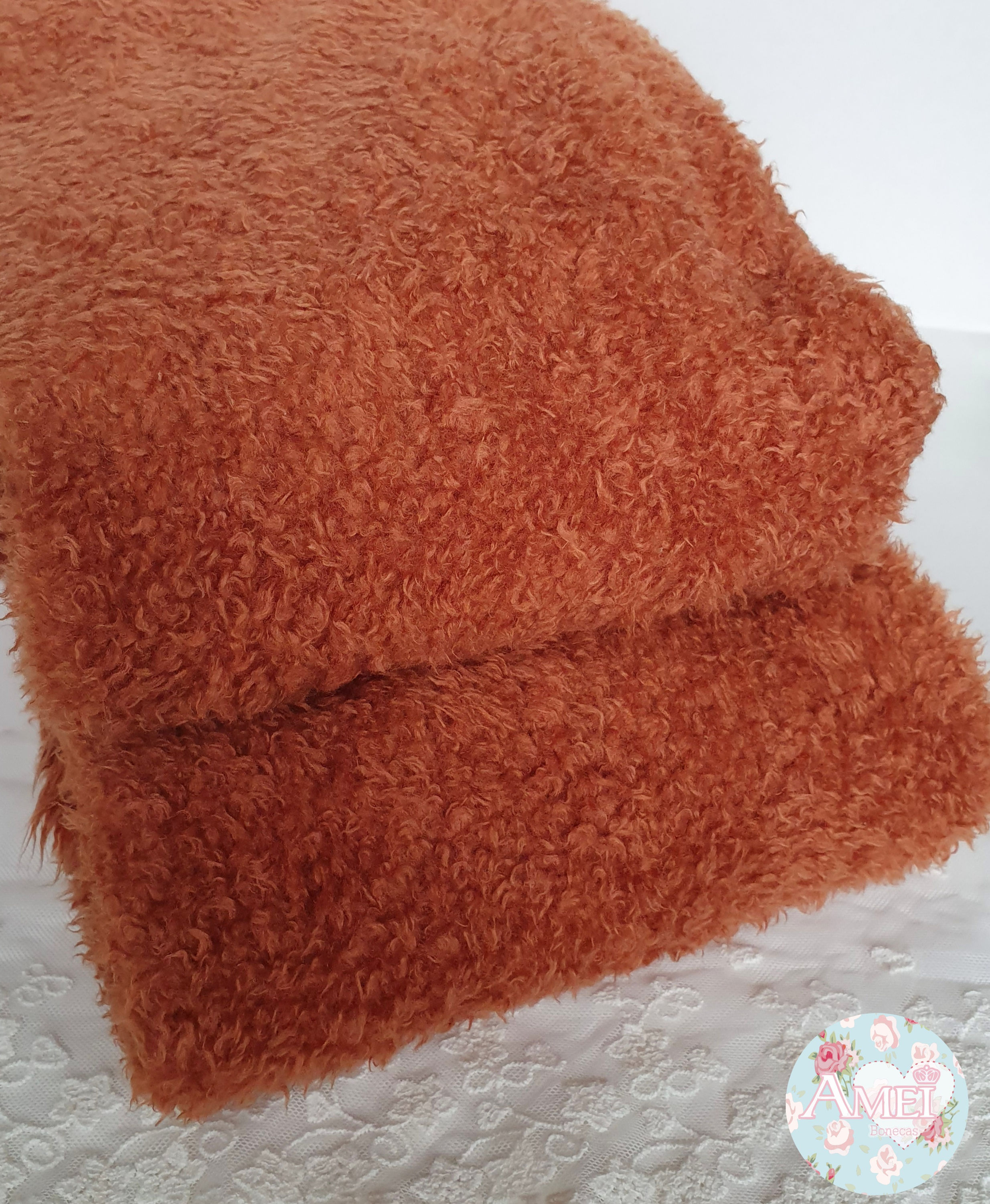 Pelúcia Escovada - Tijolo - 50x150cm