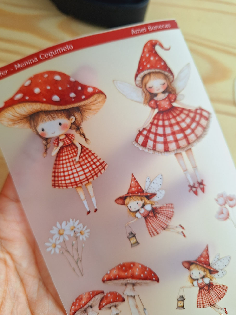 Miniatura: Transfer Menina Cogumelo