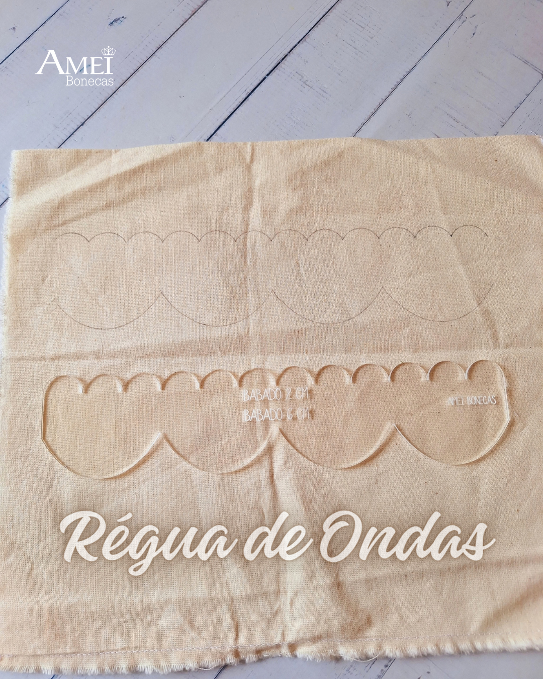 Régua de ondas para Babados