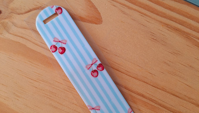 Transfer Marca Página UV - Cerejas