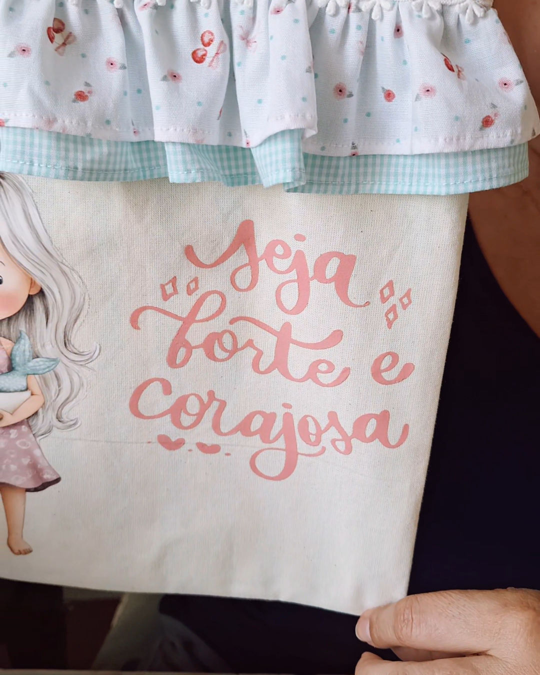 Transfer Frase 'Seja Forte e Corajosa'