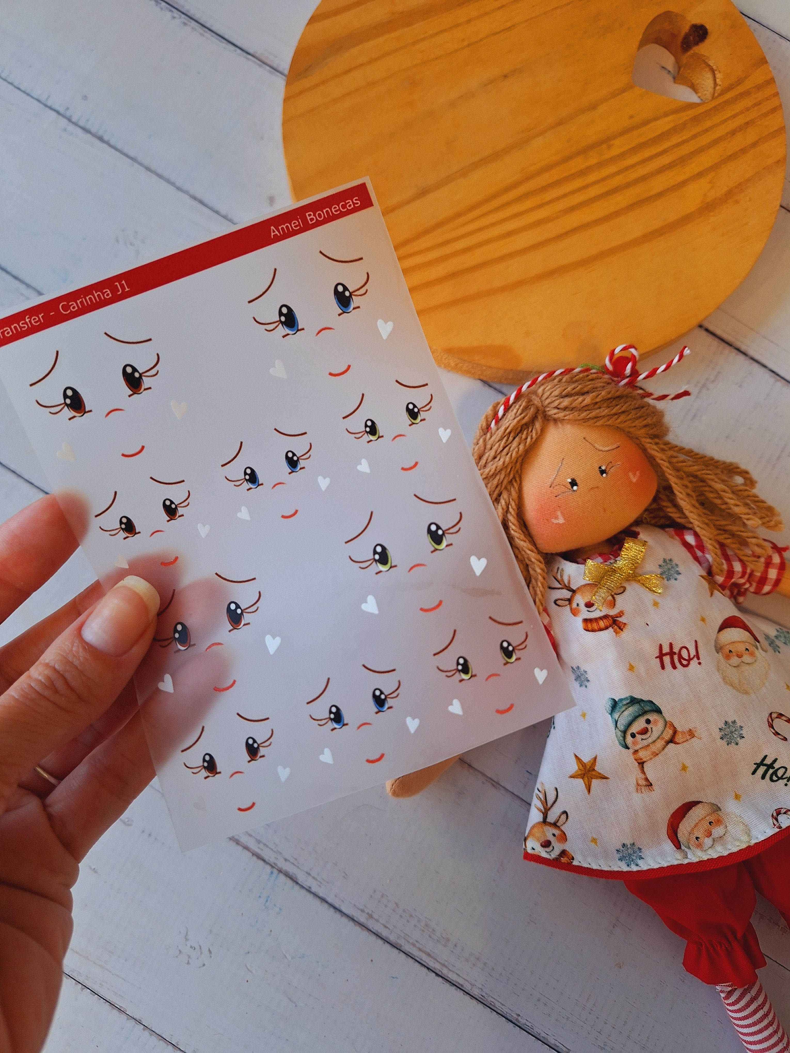 Transfer Carinha J1 - 2 TAMANHOS