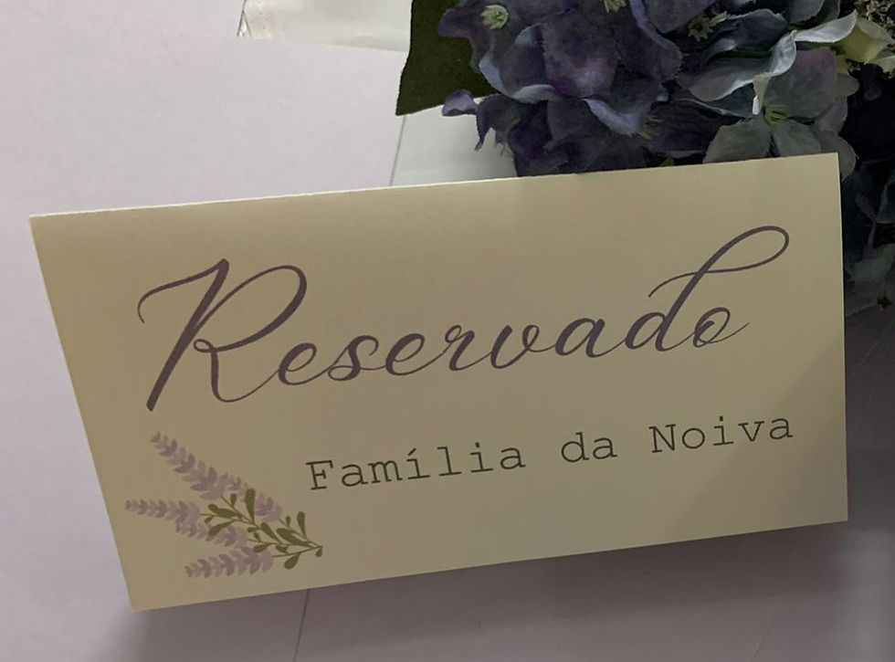 Placa de Reservado - 10 UN