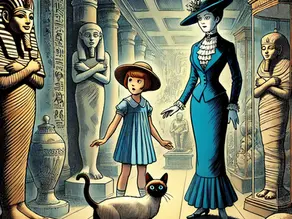 El gato del museo. Con sombrero y lentejuela 2.