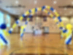 helium balloon arch
