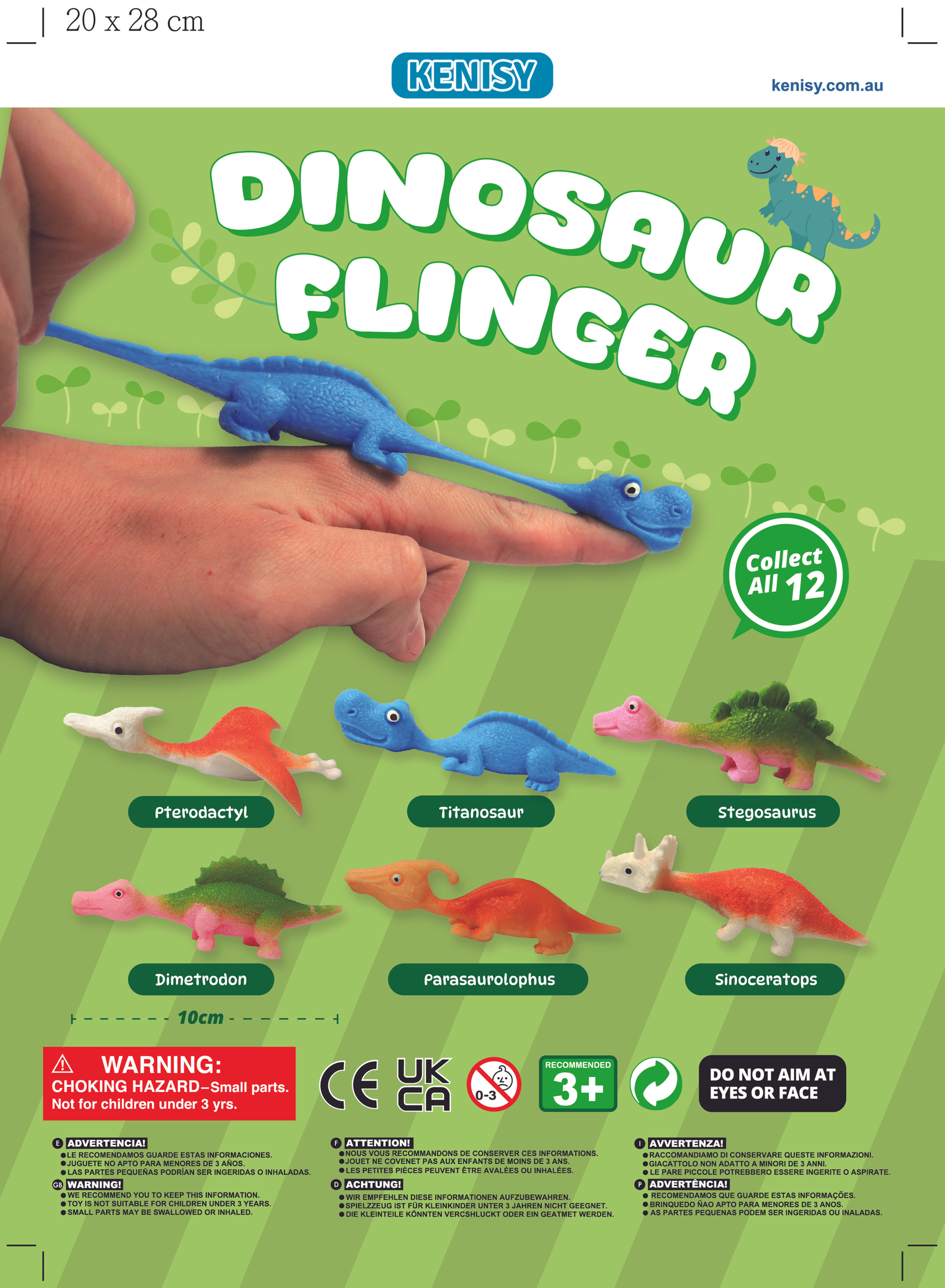 Dinosaur Flinger in 50mm capsule