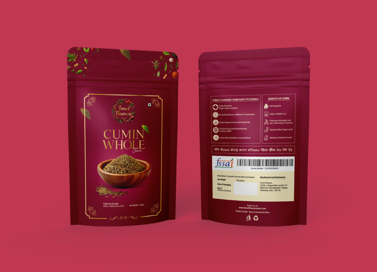 Cumin (Jeera) - 100g