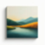 Abstract Landscape Canvas