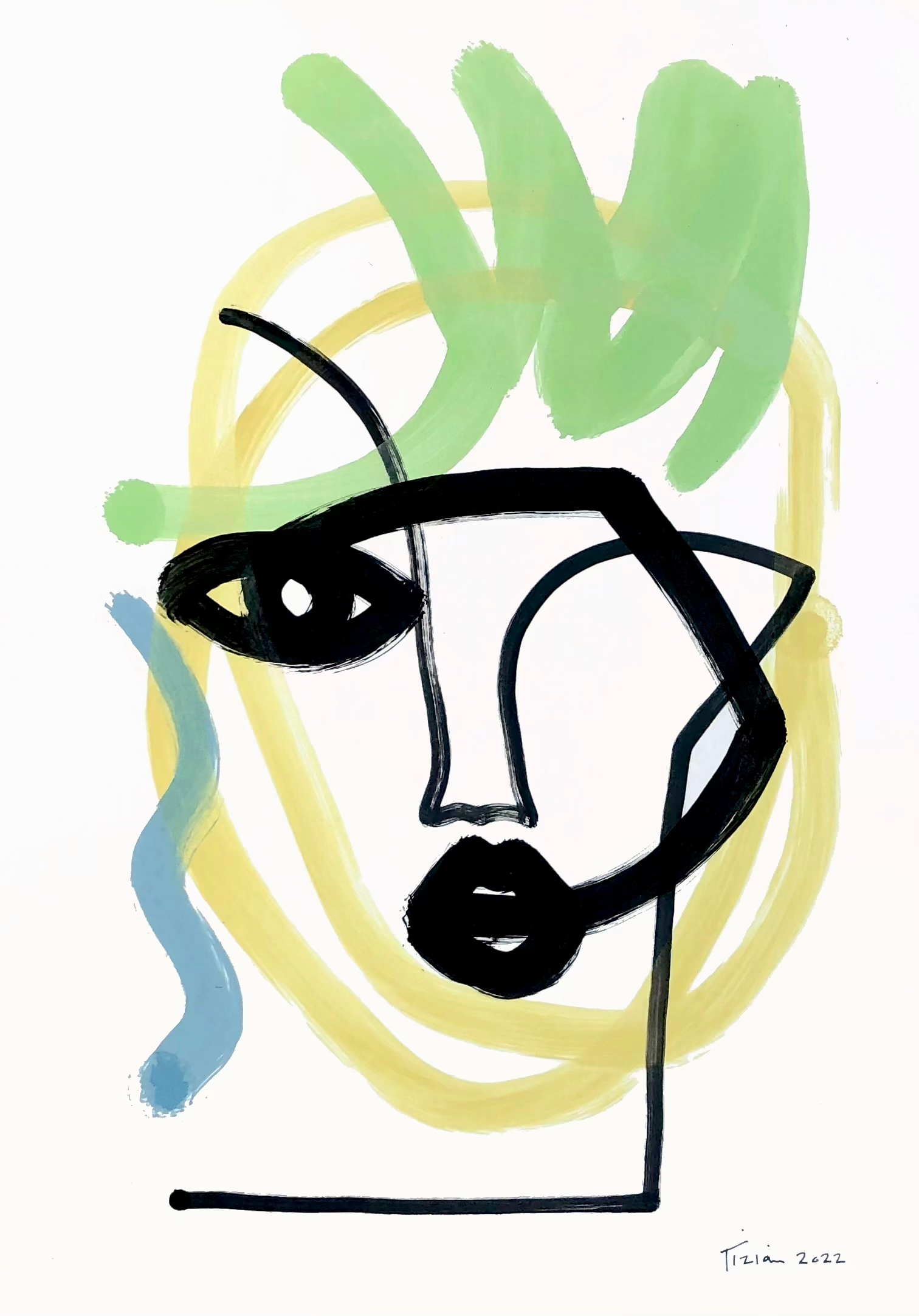 Acrylic on paper, 29 x 42 cm