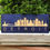Thumbnail: 8x20 Inch Wood Engraved City Skyline (any color)