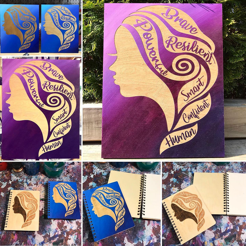 Thumbnail: Strong Woman Affirmation Wall Hanging