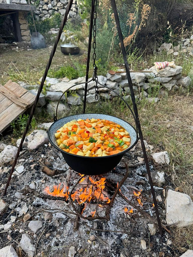 Gemeinsam Kochen unter freien Himmel