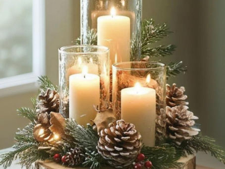 Pinhas decorativas para o Natal