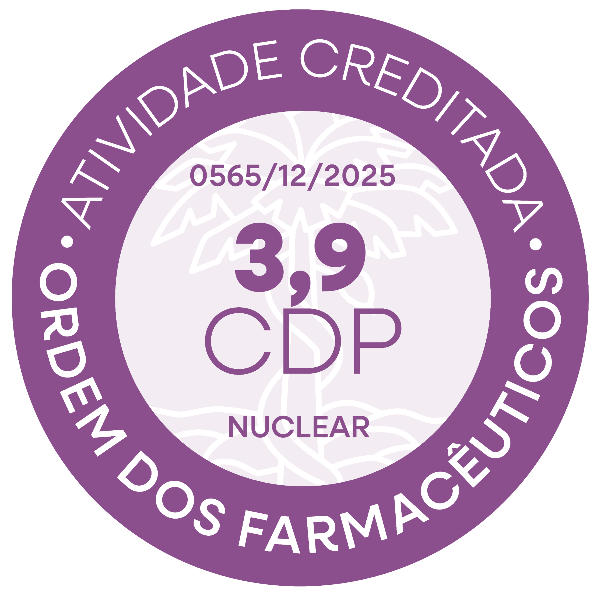 Selo de 3,9 créditos CDP, componente Nuclear, referência 0565/12/2025