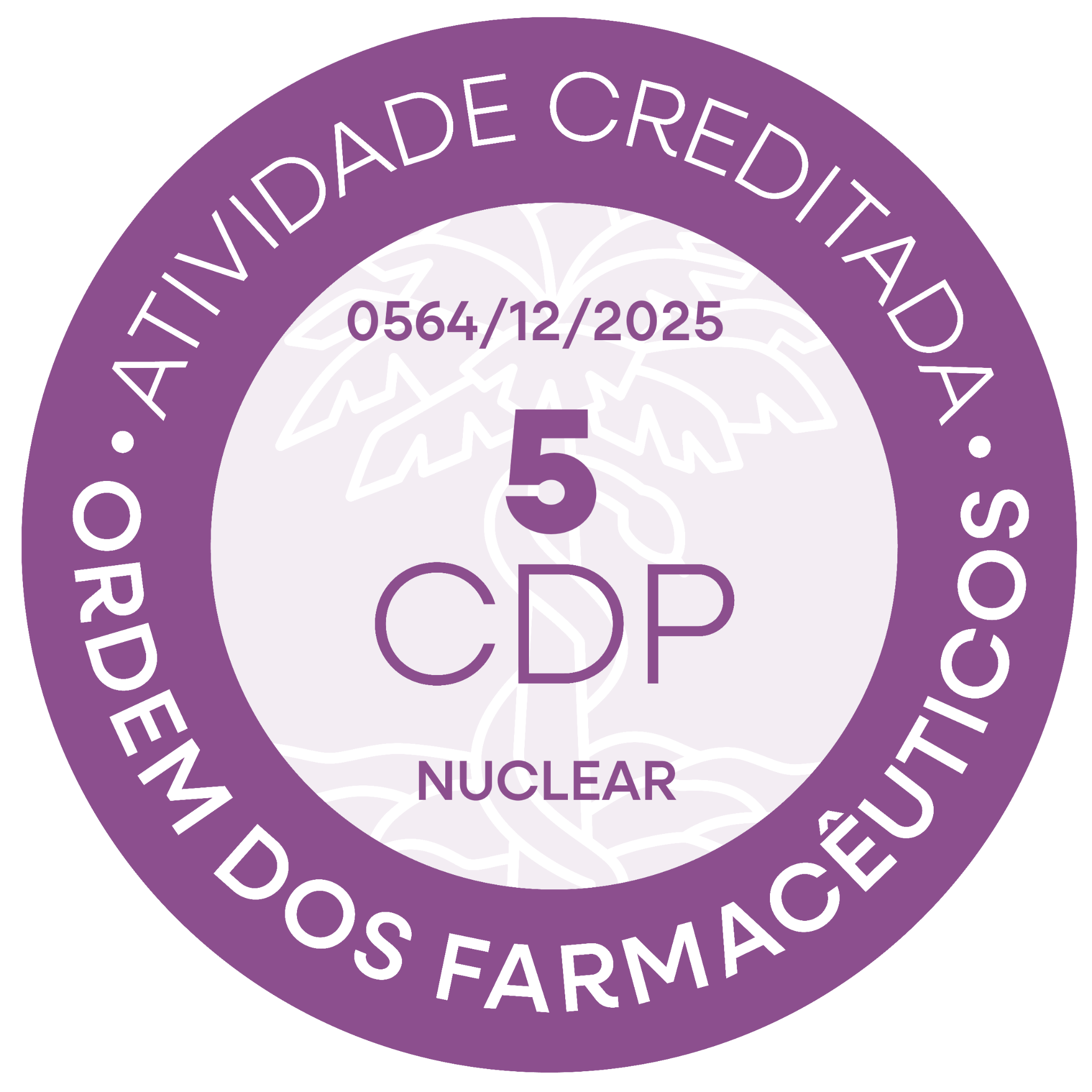 Selo de 5 créditos CDP, componente Nuclear, referência 0564/12/2025