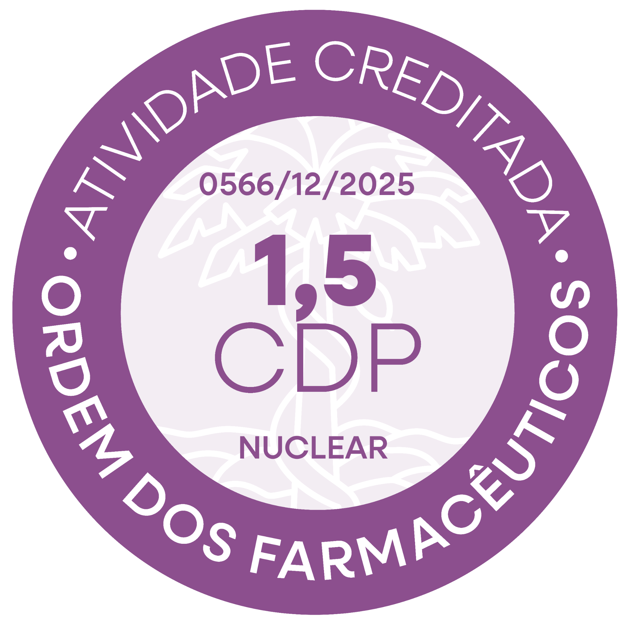 Selo de 1,5 créditos CDP, componente Nuclear, referência 0566/12/2025