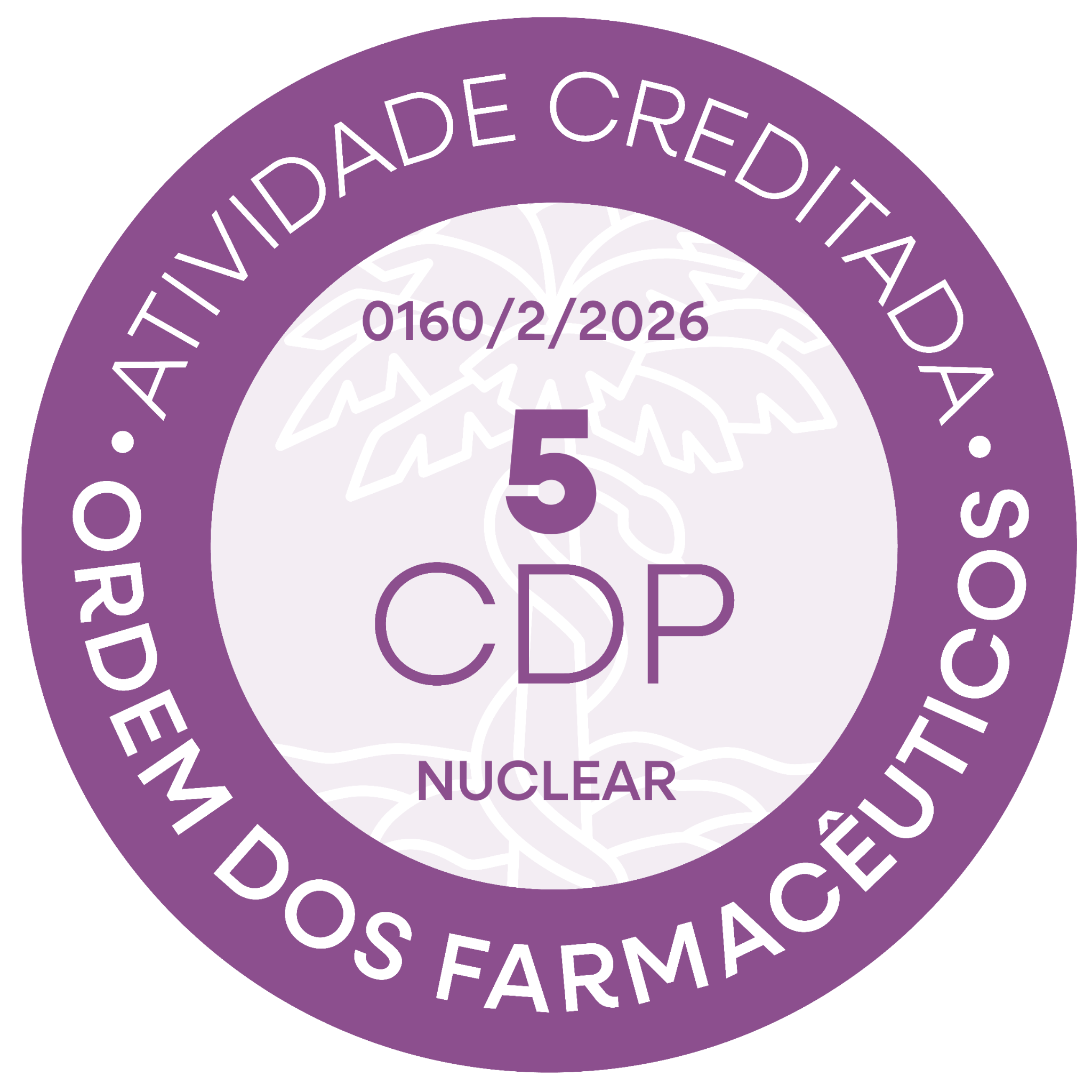 Selo de 5 créditos CDP, componente Nuclear, referência 0160/2/2026