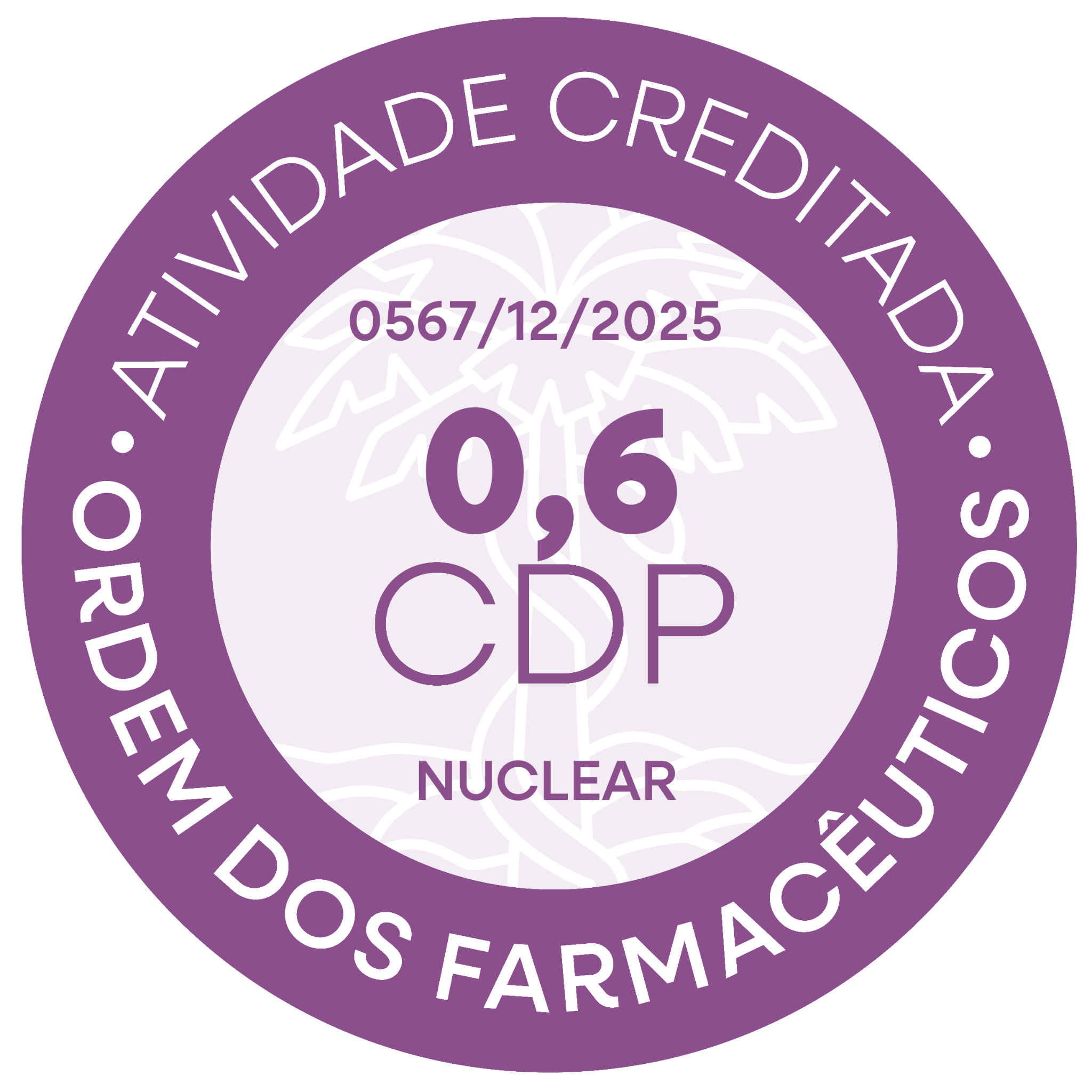 Selo de 0,6 créditos CDP, componente Nuclear, referência 0567/12/2025