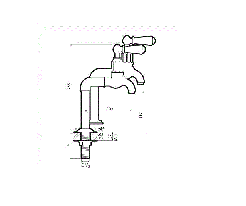 Thumbnail: PERRIN & ROWE MAYAN BIBCOCK LEVER PAIR