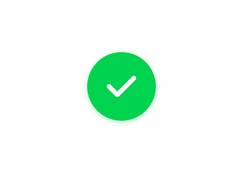 green check