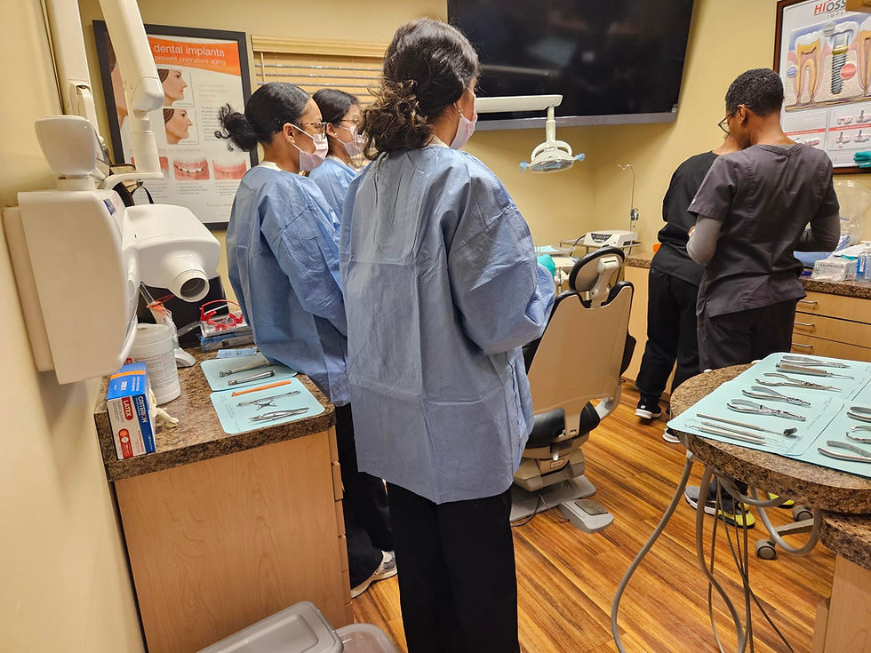 Students with Orthodontist learning 