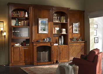 Composizione in ciliegio realizzabile su misura