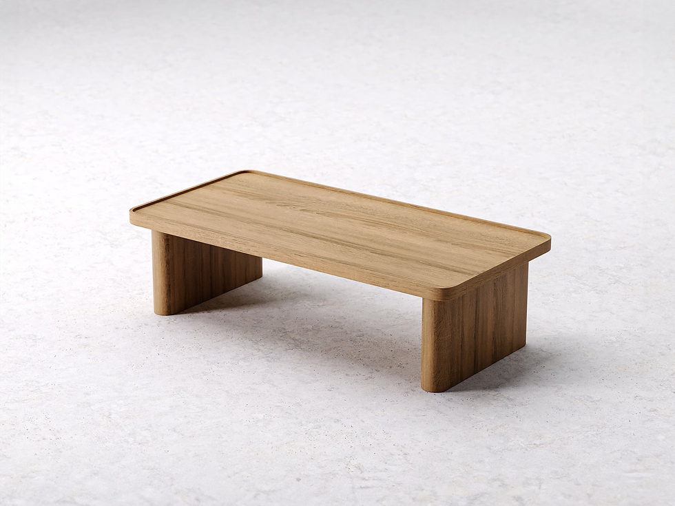 Thumbnail: Designer coffee table made of solid oak Rosel