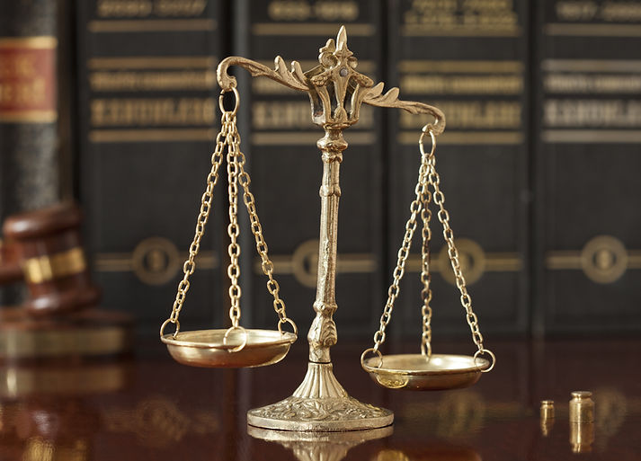 Golden Justice Scales