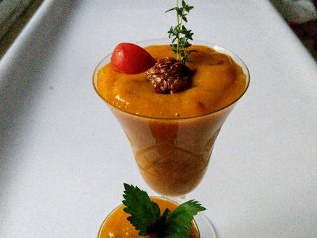 Mousse de manga e linhaça