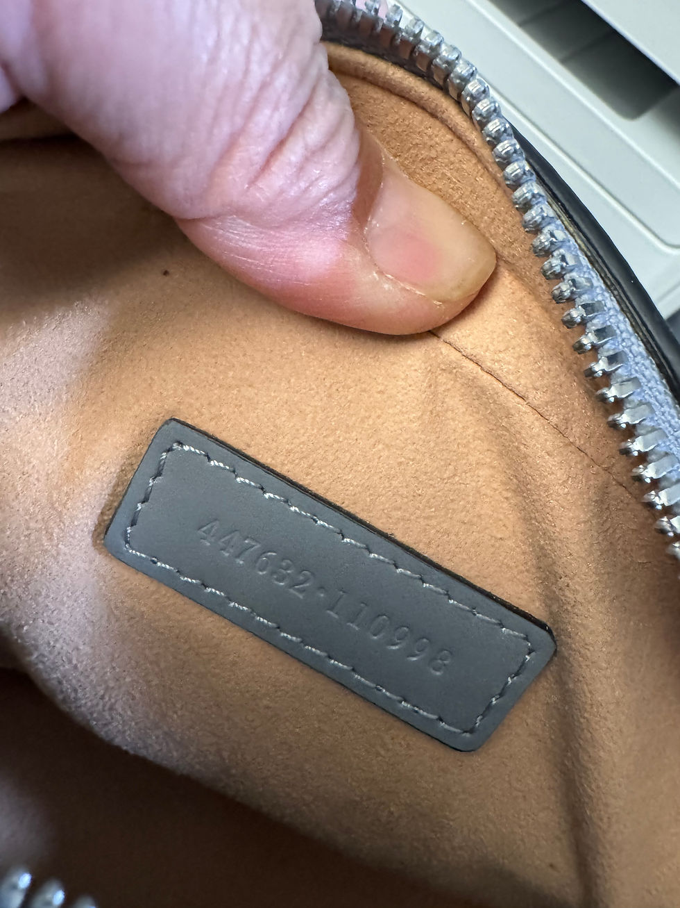 Thumbnail: Marmont Aria, matelasse gray w/ silver hardware 