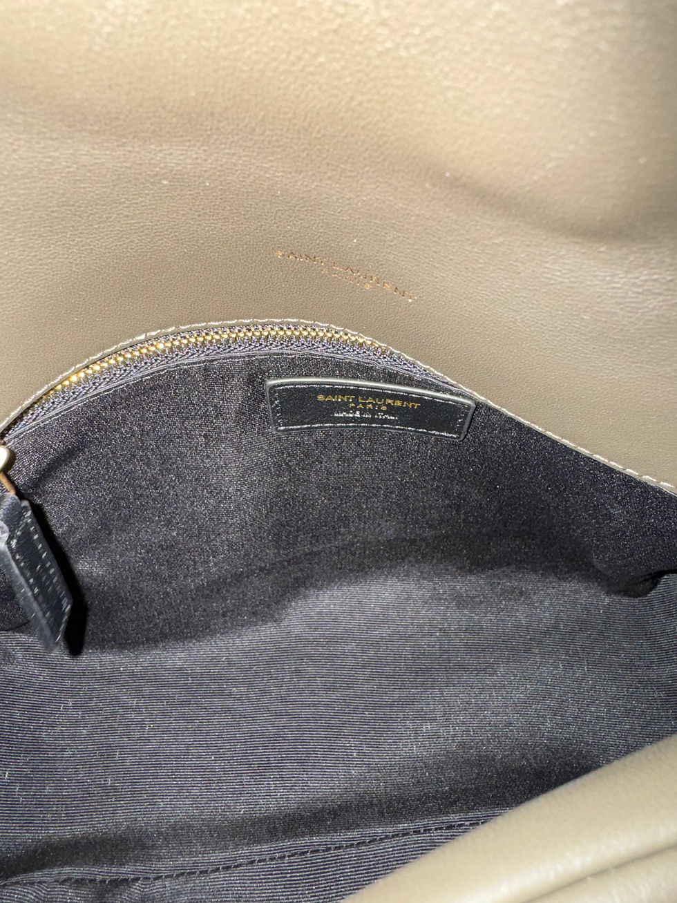 Thumbnail: Puffer, small, sage w/ gold hardware