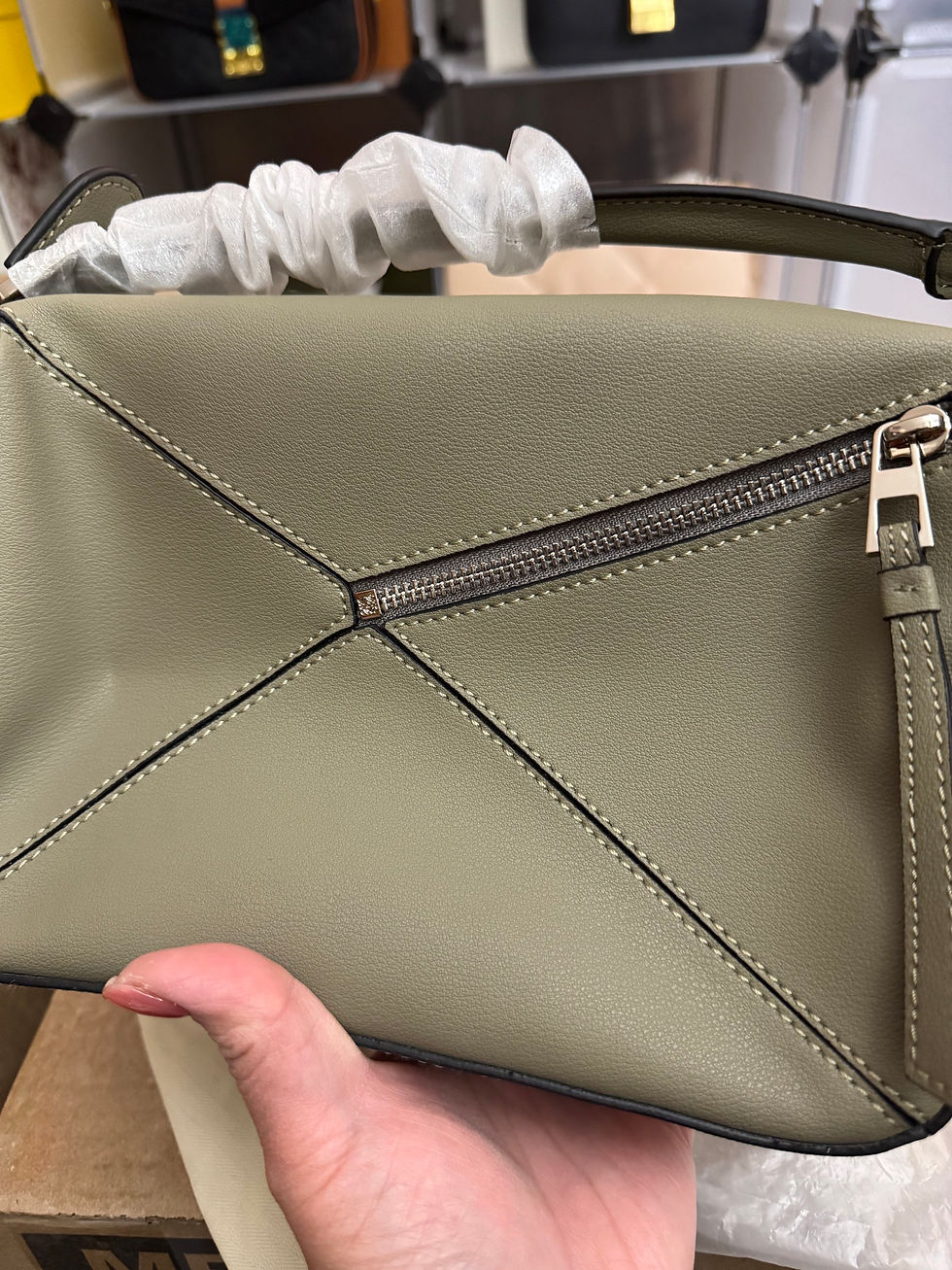 Thumbnail: Puzzle bag, medium, gray (top notch)