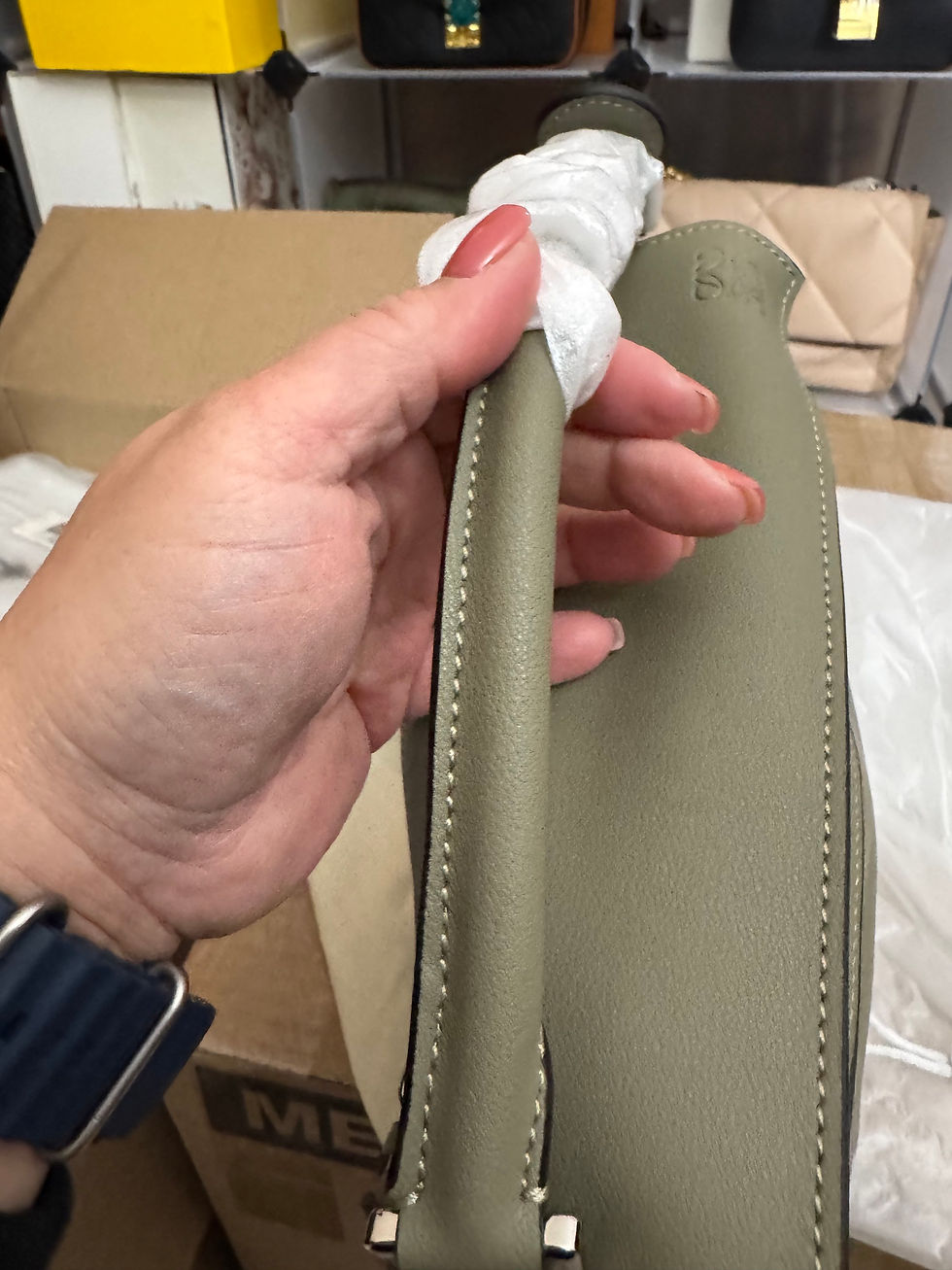 Thumbnail: Puzzle bag, medium, gray (top notch)