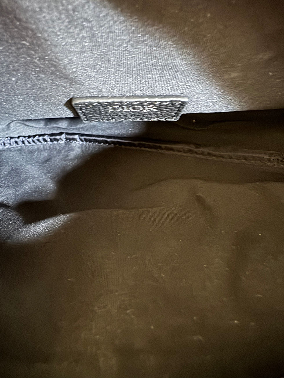 Thumbnail: CD x ERL saddle bag, black grained leather 