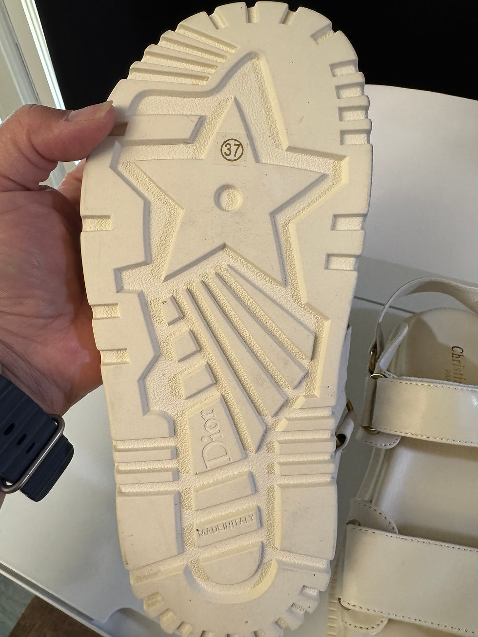 Thumbnail: DI0Ract sandals, cream