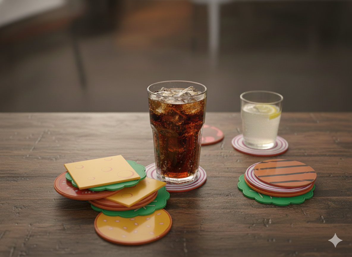 Set x 8 portavasos Hamburguesa