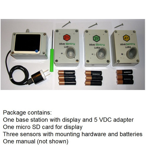 Three Beehive Monitoring Sensors and a Base Station | MaineBiosensors