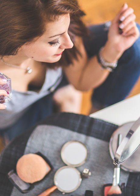 Woman Getting Ready