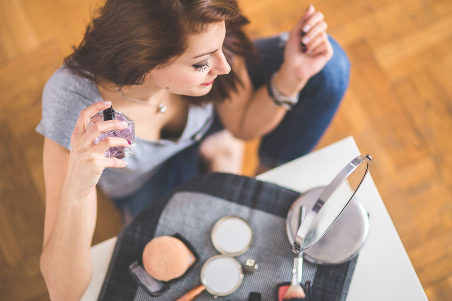 Woman Getting Ready