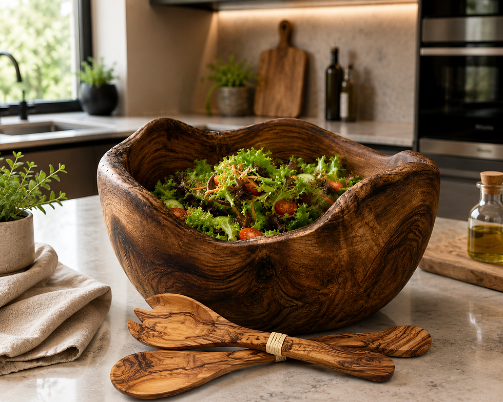 Miniaturbild: Schale rustikal für Salat, Knabbereien
