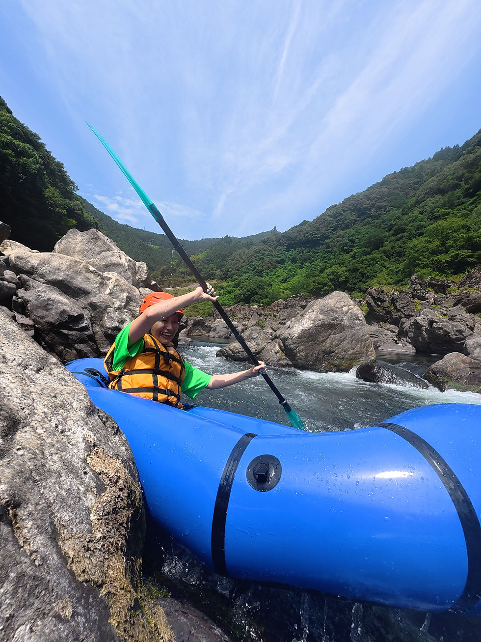 Niyodo Adventure Packraft tour Kochi Japan